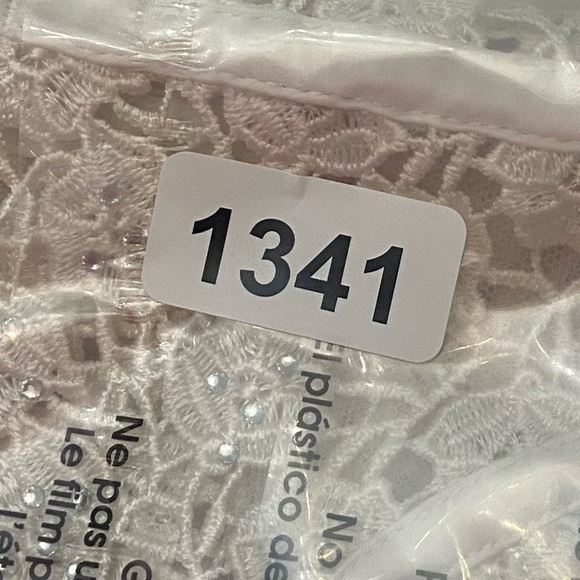 New! For Love And Lemons Twinkle Rose Lace Bra Cream rhinestone 1341 - Picture 7 of 11